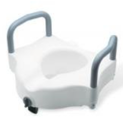 Raised toilet seat w/arms Raised toilet seat w/arms Product Image