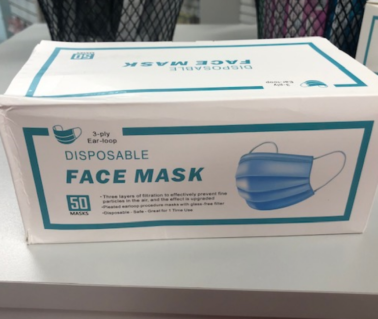 Disposable Masks 3 PLY 50/Box Denman Direct